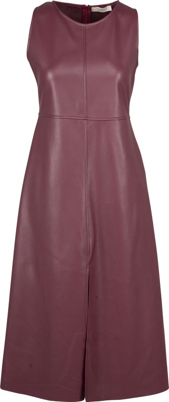 Vegan Leather Midi Dress