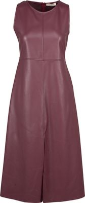 Vegan Leather Midi Dress