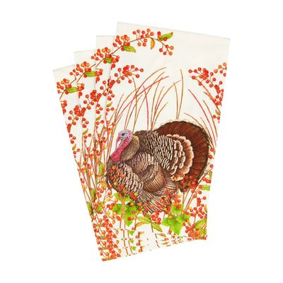 Turkey And Berries Guest Towel Napkins