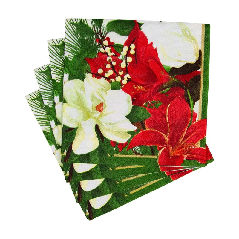 Christmas Garden Cocktail Napkins