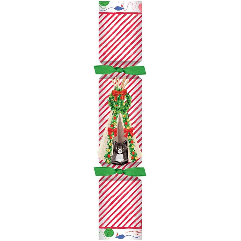 Cat Christmas Teepee Celebration Crackers
