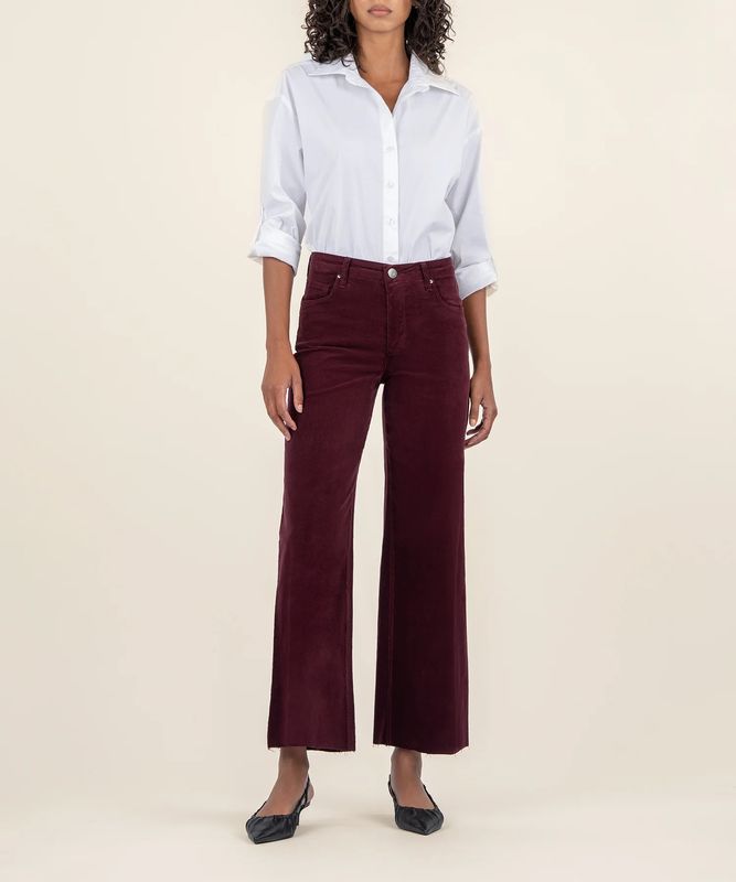 Meg HR Corduroy Wide Leg, Long Inseam