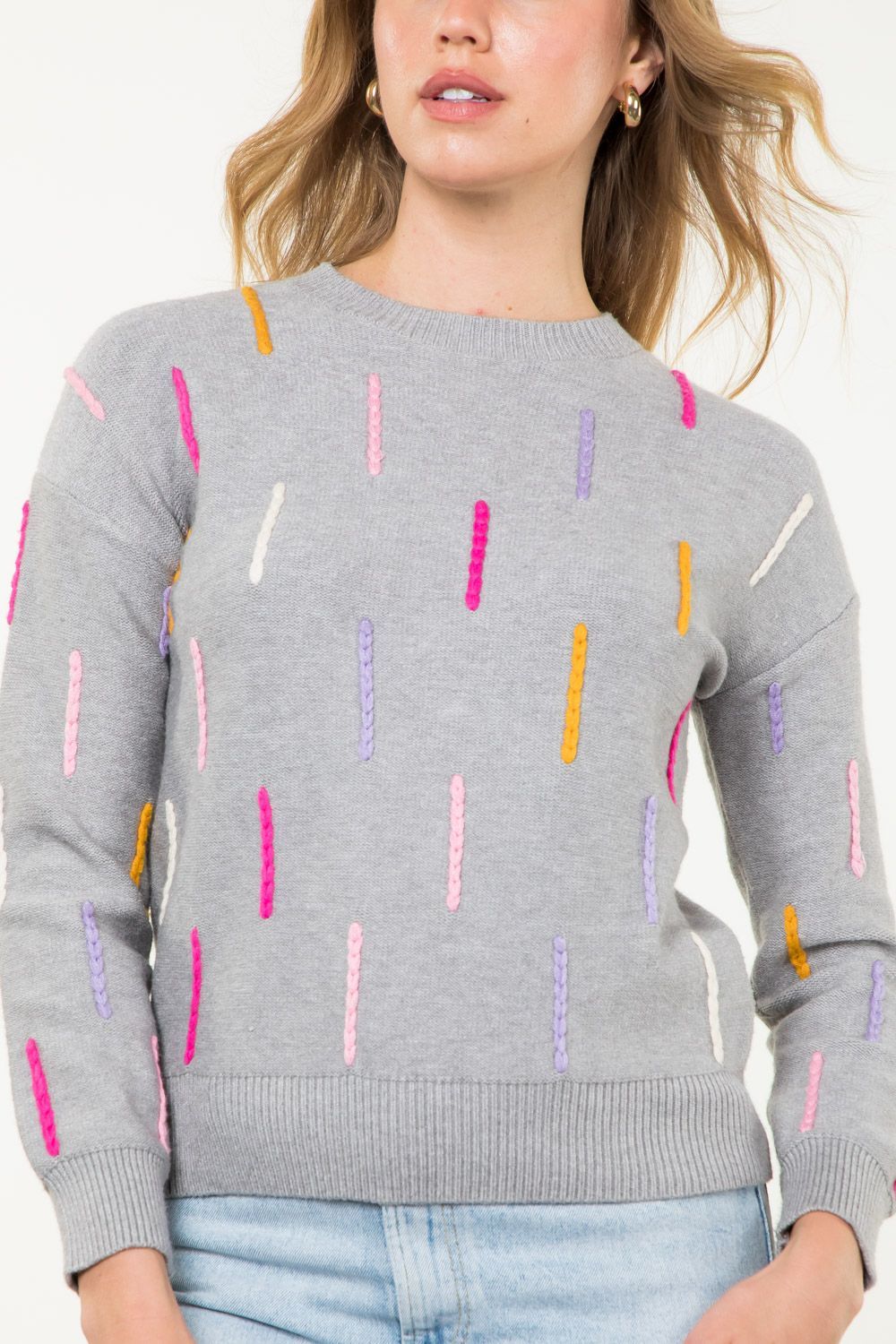 Knitted Lines Sweater