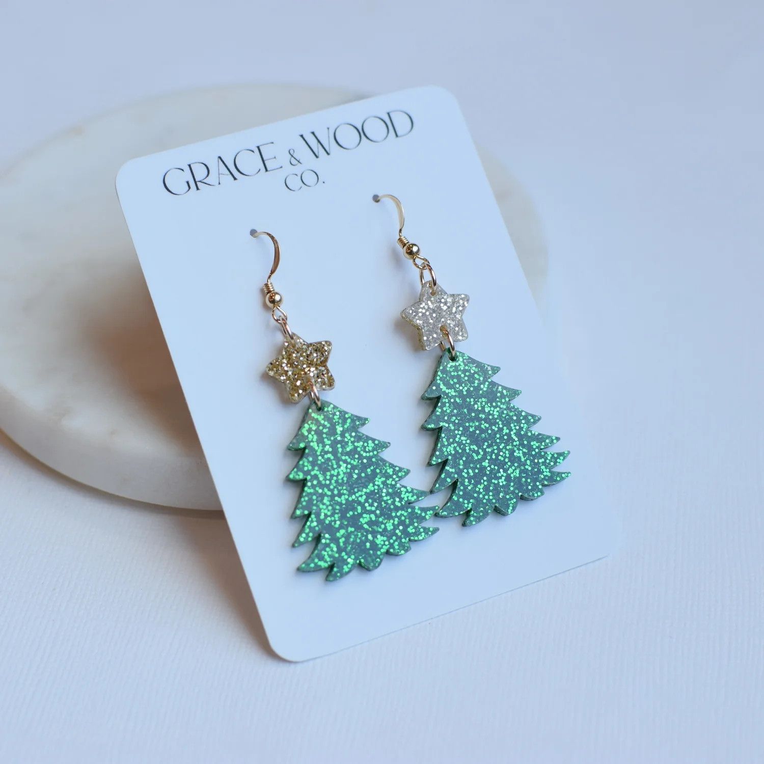 Gold Green Star Tree