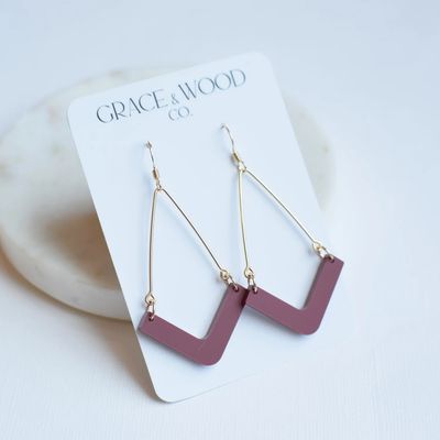 Maroon Elegant Chevron
