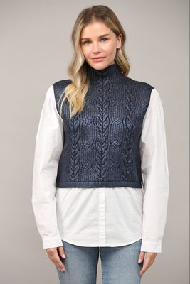 Foil Twofer Sweater