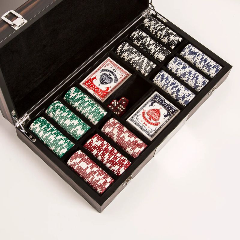Matte Ebony Poker Set - 300 Chips