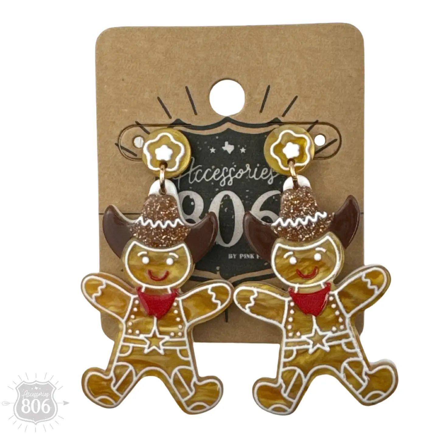 Western Christmas Gingerbread-Red