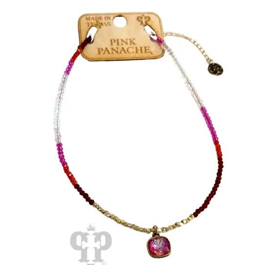 Fuchsia Drop Necklace
