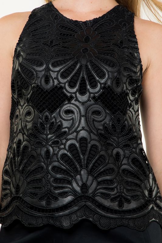 Lace Front Tank