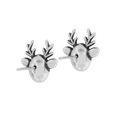 Reindeer Glitz Mini Post Earrings Clear