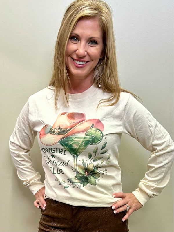 Cowgirl Cocktail Bling Shirt