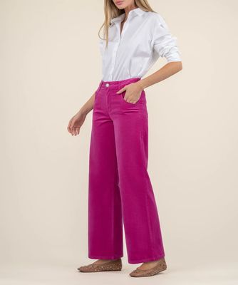 Jean Velvet HR Wide Leg