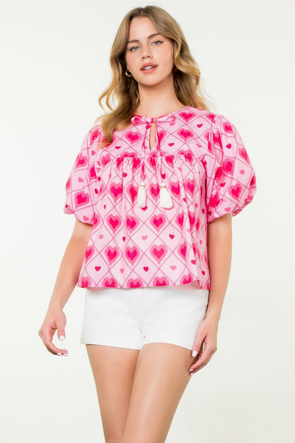 Heart Print Top