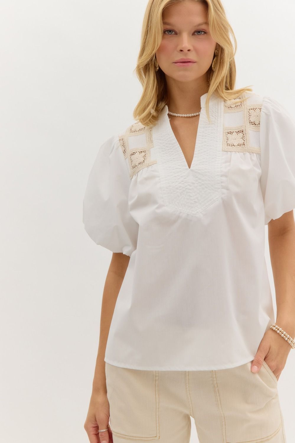 Crochet Yoke Top