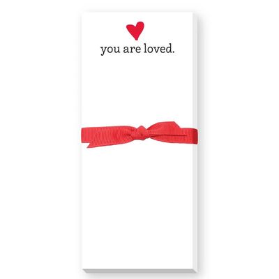 You Are Loved Valentines Skinnie Notepad
