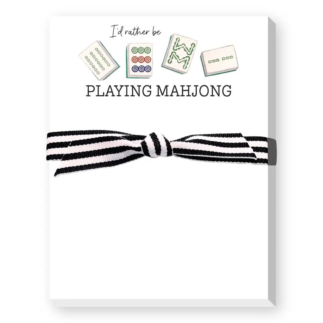 I&#39;d Rather Be Playing Mahjong Mini Notepad
