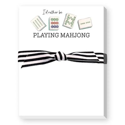 I&#39;d Rather Be Playing Mahjong Mini Notepad