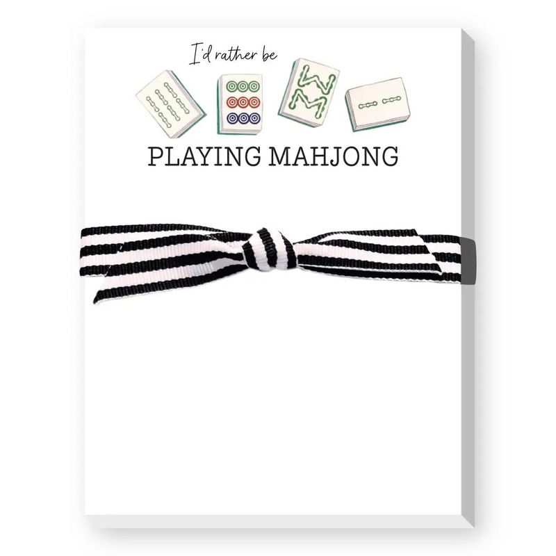 I&#39;d Rather Be Playing Mahjong Mini Notepad