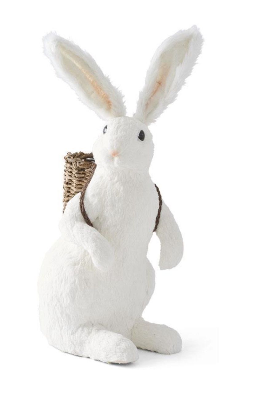 34" Standing Sisal Rabbit w/Basket