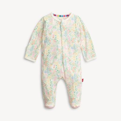 Hoppy Garden Modal Footie with Ruffle