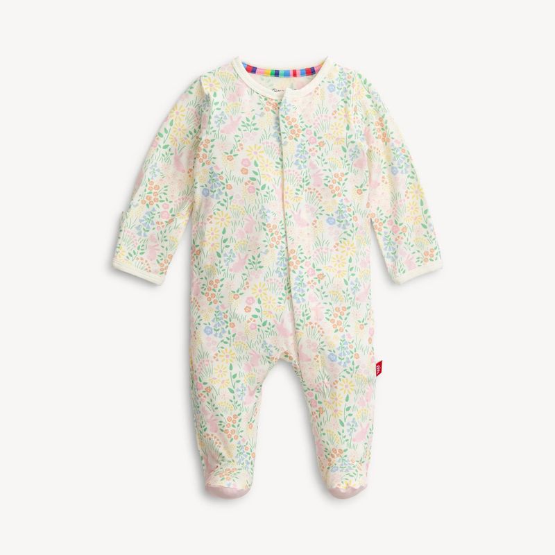 Hoppy Garden Modal Footie with Ruffle