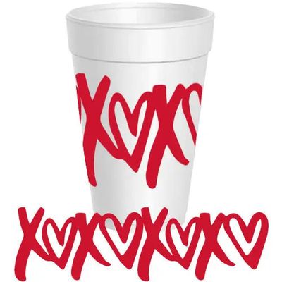Xoxo Wrap Cups - 10 Pack