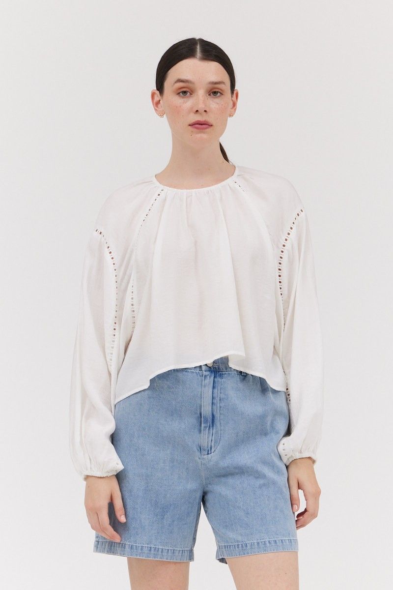 Lace Trimmed Blouse