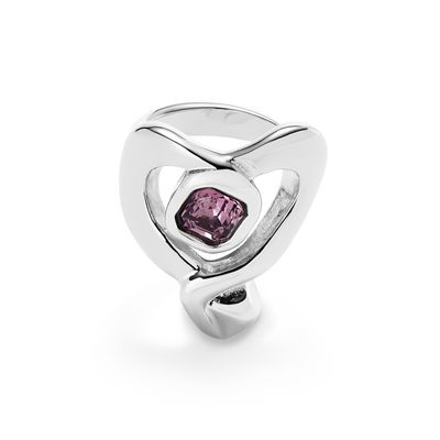 Ser Expresiva Ring w/Pink Stone (18/8.5)