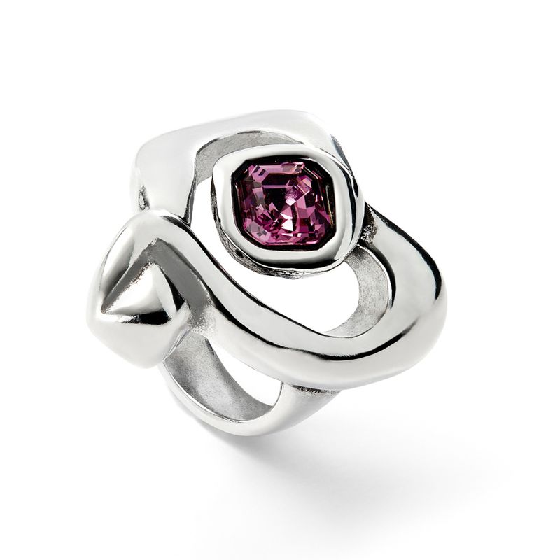 Ser Expresiva Ring w/Pink Stone (18/8.5)