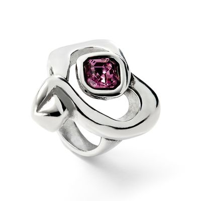 Ser Expresiva Ring w/Pink Stone (18/8.5)
