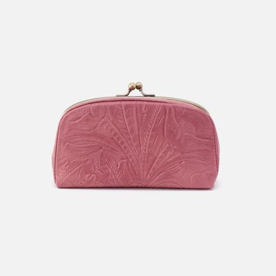 Save Face Frame Pouch Mauve Tooled Embossed