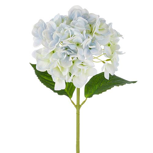 19&quot; Real Touch Light Blue Hydrangea Stem