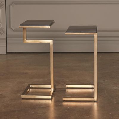 Set of 2-C Nesting Tables-Brass