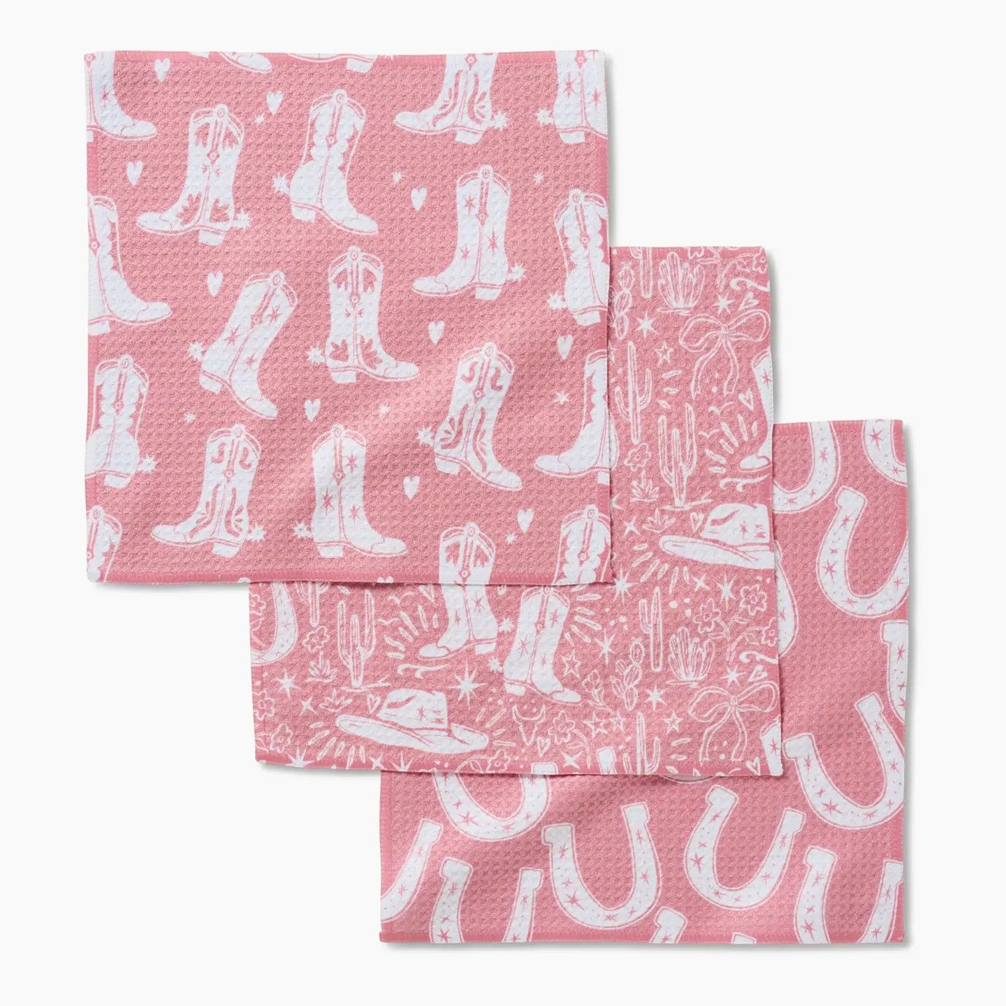 Chic Lucky Boots Dishcloth Set