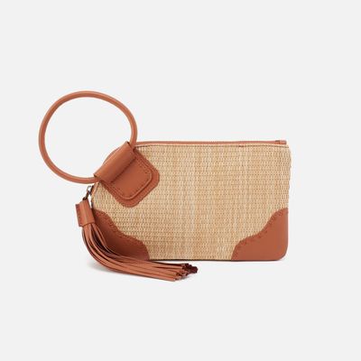 Sable Wristlet Woven Straw