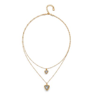 Ser Camaleonica Double Strand Necklace Gold