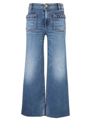 Meg High Rise Wide Leg w/Braid on Top, Color: Fame, Size: 0