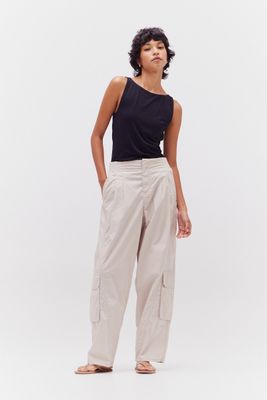 Cotton Poplin Cargo Pant