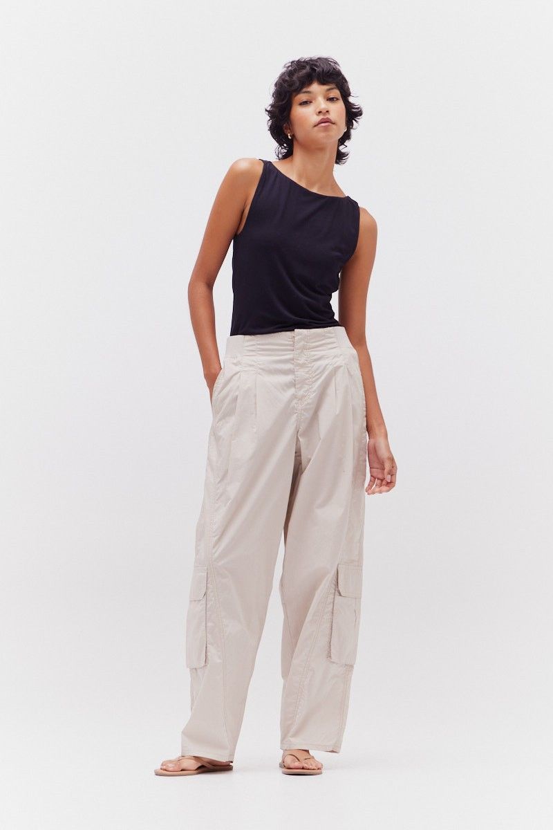 Cotton Poplin Cargo Pant