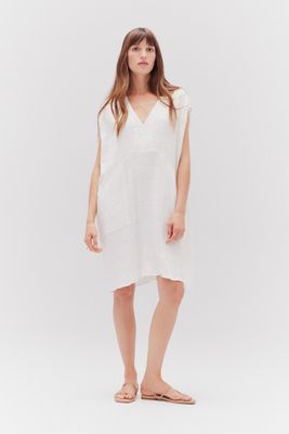 Gauze Gingham Relaxed Dress