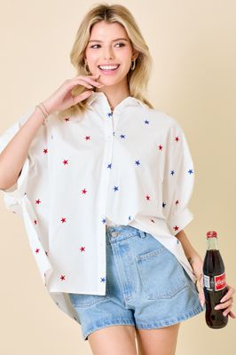 Red &amp; Blue Star Shirt