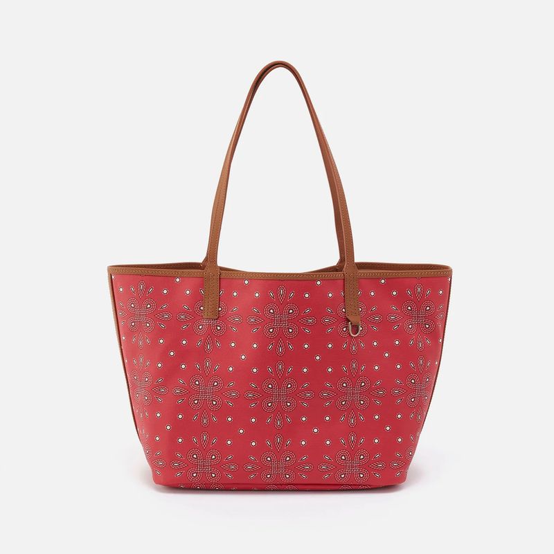 HOBO All That Tote Red Journey Bandana