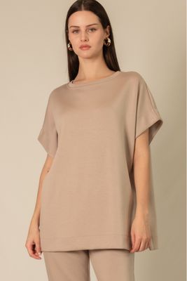 Butter Modal Short Sleeve Tunic Top