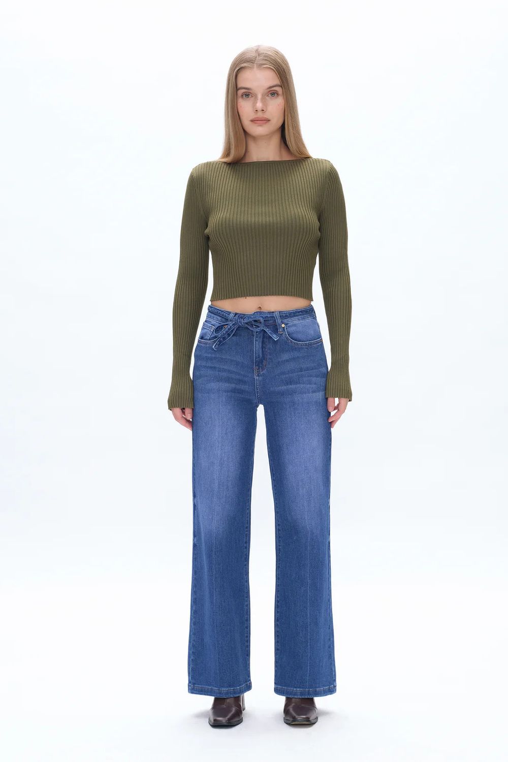 Cloe HR Wide Leg Jeans