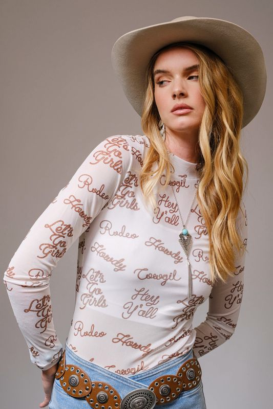 Western Mesh Top