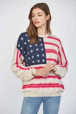 American Flag Sweater