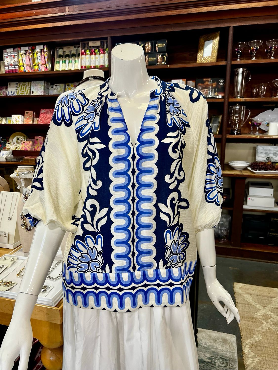 Blue Print Top