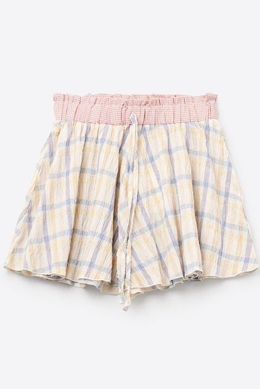 Plaid Relaxed Short