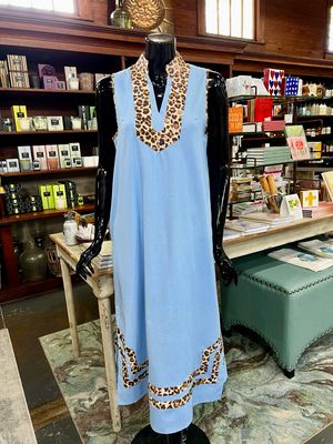 Leopard Detail Maxi Dress